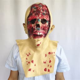 image-Tyrant Headgear Halloween Faceless Rotten Face Mask