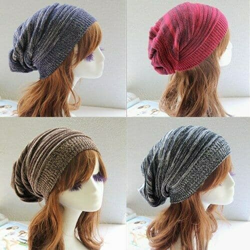 image-Warm Woolen Yarn For Men And Women Couple Hats