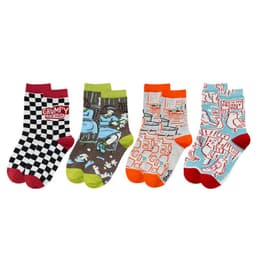 image-Female Socks In Tube Cotton Cute Funny Color Plaid
