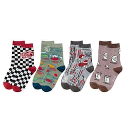 image-Female Socks In Tube Cotton Cute Funny Color Plaid