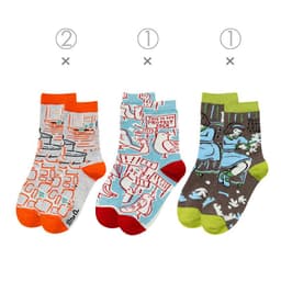 image-Female Socks In Tube Cotton Cute Funny Color Plaid