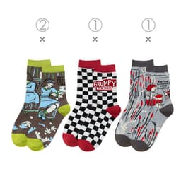 image-Female Socks In Tube Cotton Cute Funny Color Plaid