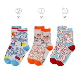 image-Female Socks In Tube Cotton Cute Funny Color Plaid