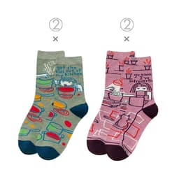 image-Female Socks In Tube Cotton Cute Funny Color Plaid