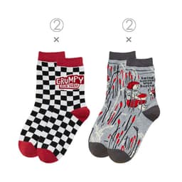 image-Female Socks In Tube Cotton Cute Funny Color Plaid