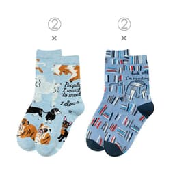 image-Female Socks In Tube Cotton Cute Funny Color Plaid