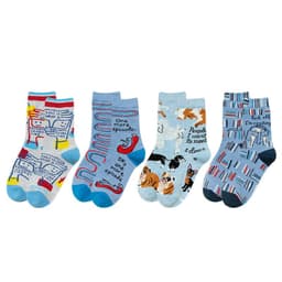image-Female Socks In Tube Cotton Cute Funny Color Plaid