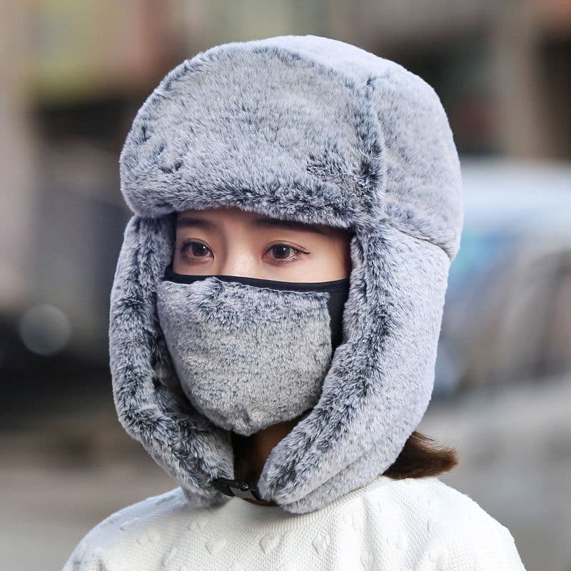 image-Winter Dust-proof And Warm Women With Masks And Hats