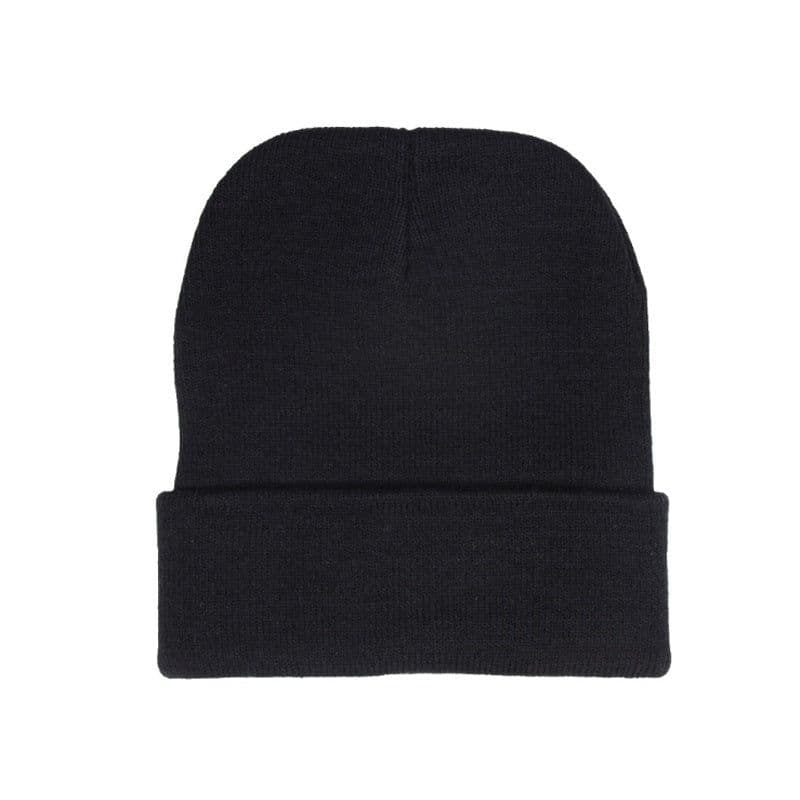 image-European And American Men And Women Maple Leaf Embroidered Knitted Hat Caps Hip Hop Woolen Yarn