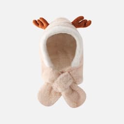 image-Boys And Girls Hats Baby Plush Scarf All-in-one