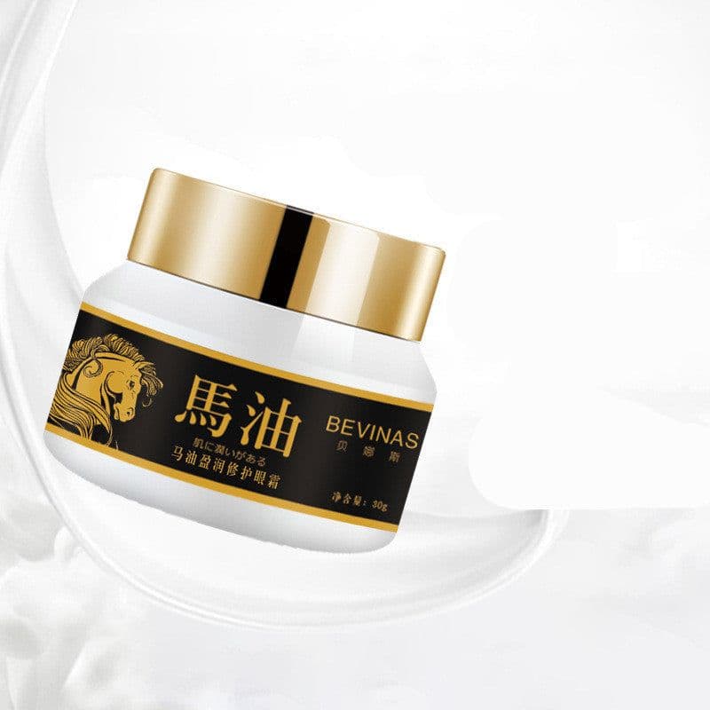 image-Horse Oil Eye Cream 30g Glass Bottle Moisturizing And Hydrating To Improve The Eye Area
