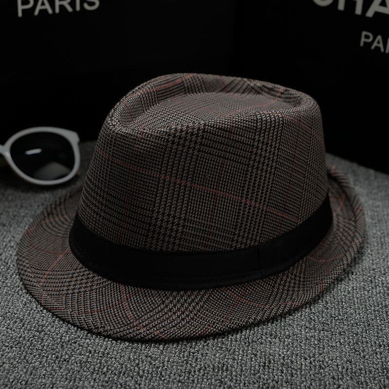 image-British Houndstooth European And American Sun Hats For Men