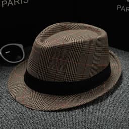 image-British Houndstooth European And American Sun Hats For Men