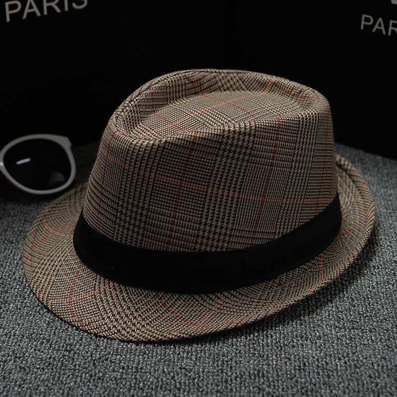 image-British Houndstooth European And American Sun Hats For Men