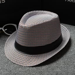image-British Houndstooth European And American Sun Hats For Men