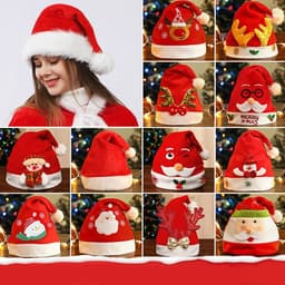 image-Fashion Snowman ElK Santa Claus Hats Xmas Gift Decoration