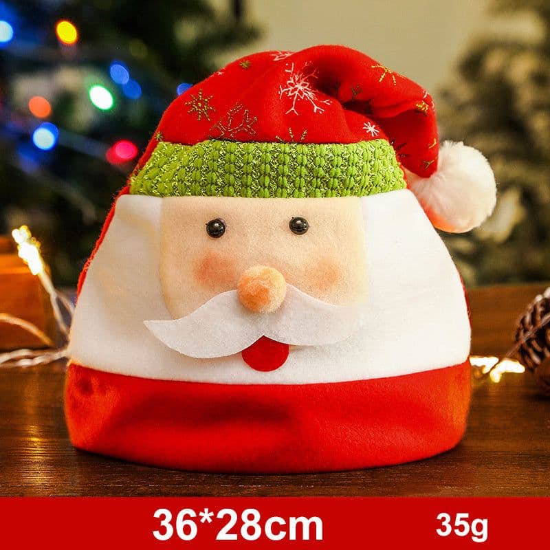 image-Fashion Snowman ElK Santa Claus Hats Xmas Gift Decoration