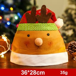 image-Fashion Snowman ElK Santa Claus Hats Xmas Gift Decoration