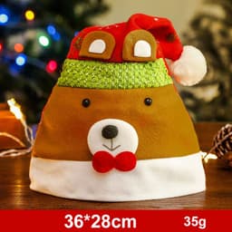 image-Fashion Snowman ElK Santa Claus Hats Xmas Gift Decoration