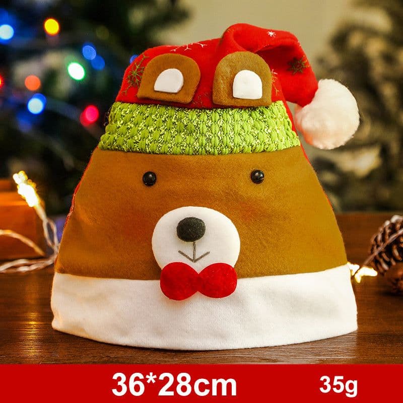 image-Fashion Snowman ElK Santa Claus Hats Xmas Gift Decoration
