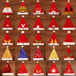 image-Fashion Snowman ElK Santa Claus Hats Xmas Gift Decoration