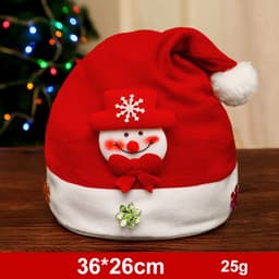 image-Fashion Snowman ElK Santa Claus Hats Xmas Gift Decoration