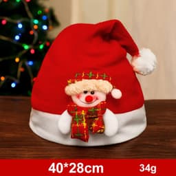 image-Fashion Snowman ElK Santa Claus Hats Xmas Gift Decoration