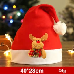 image-Fashion Snowman ElK Santa Claus Hats Xmas Gift Decoration