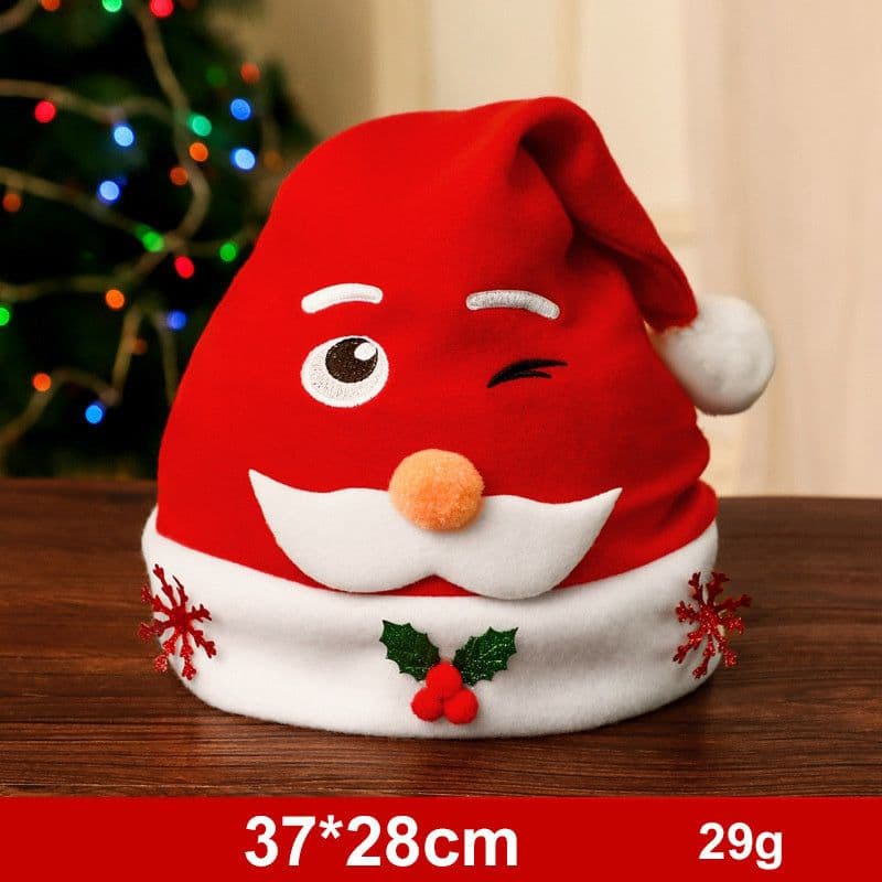 image-Fashion Snowman ElK Santa Claus Hats Xmas Gift Decoration