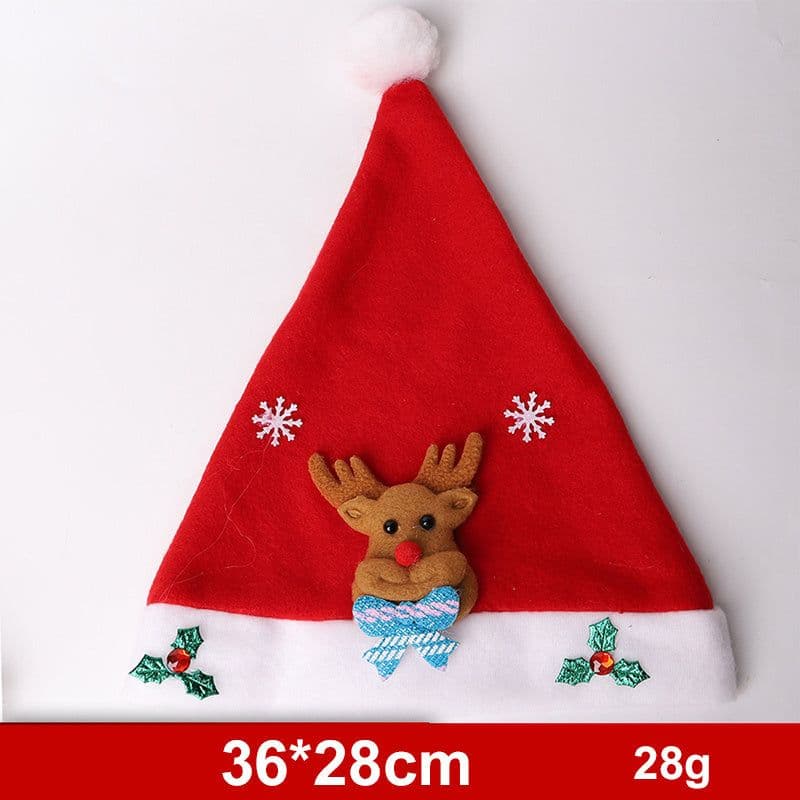 image-Fashion Snowman ElK Santa Claus Hats Xmas Gift Decoration