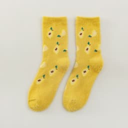 image-Women's Mid-thigh Fruit Socks Plus Velvet Thickening Winter Warm