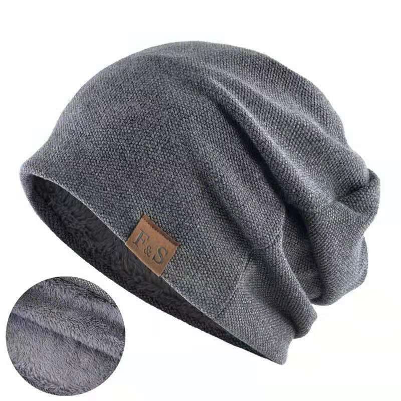 image-Men's And Women's Fashionable Warm Pullover Hats