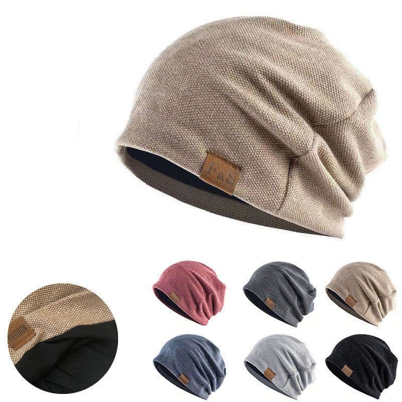 image-Men's And Women's Fashionable Warm Pullover Hats