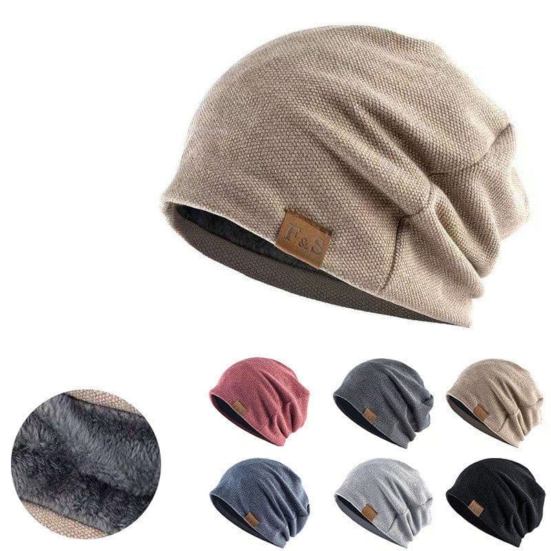 image-Men's And Women's Fashionable Warm Pullover Hats