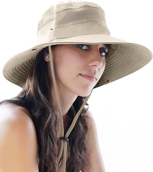 image-GearTOP Fishing Hat UPF 50 Wide Brim Sun Hat For Men And Women, Mens Bucket Hats With UV Protection For Hiking Beach Hats