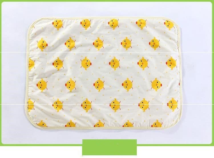 image-Cotton Baby Changing Mat, Waterproof Baby Bed Changing Mat