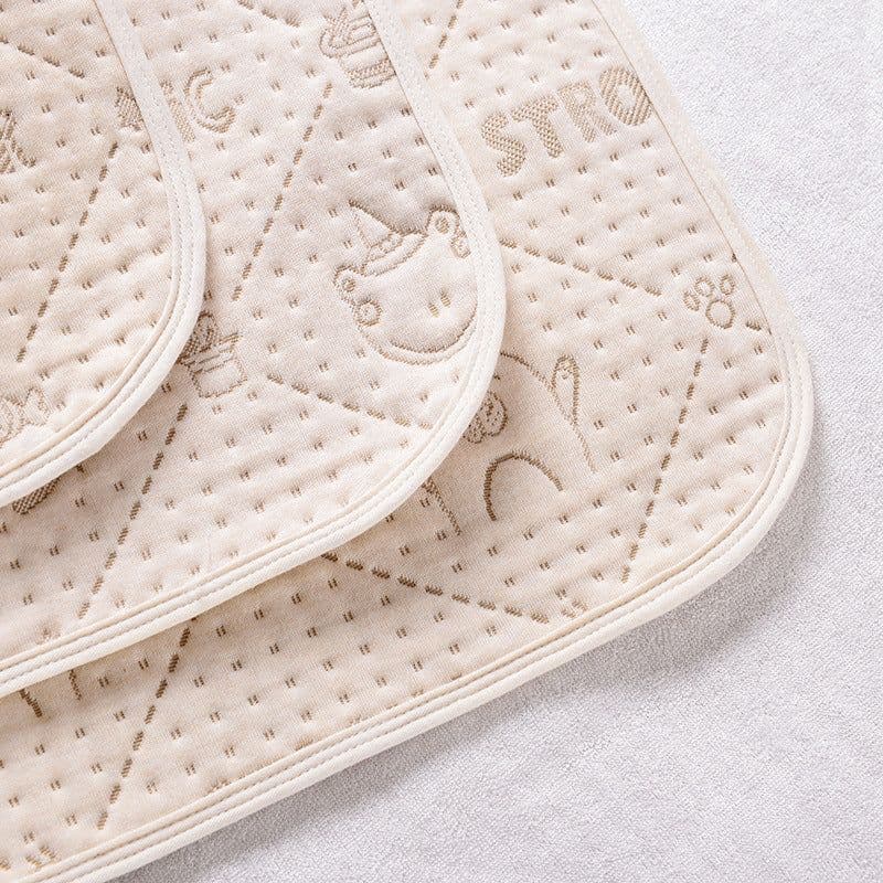 image-Colored cotton baby changing pad large urine-proof washable breathable cotton adult nursing pad menstrual pad childrens diaper pad