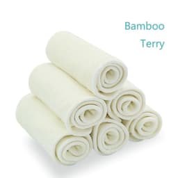 image-Baby Washable 4-layer Pure Bamboo Fiber Diapers Bamboo Terry Absorbent Diapers