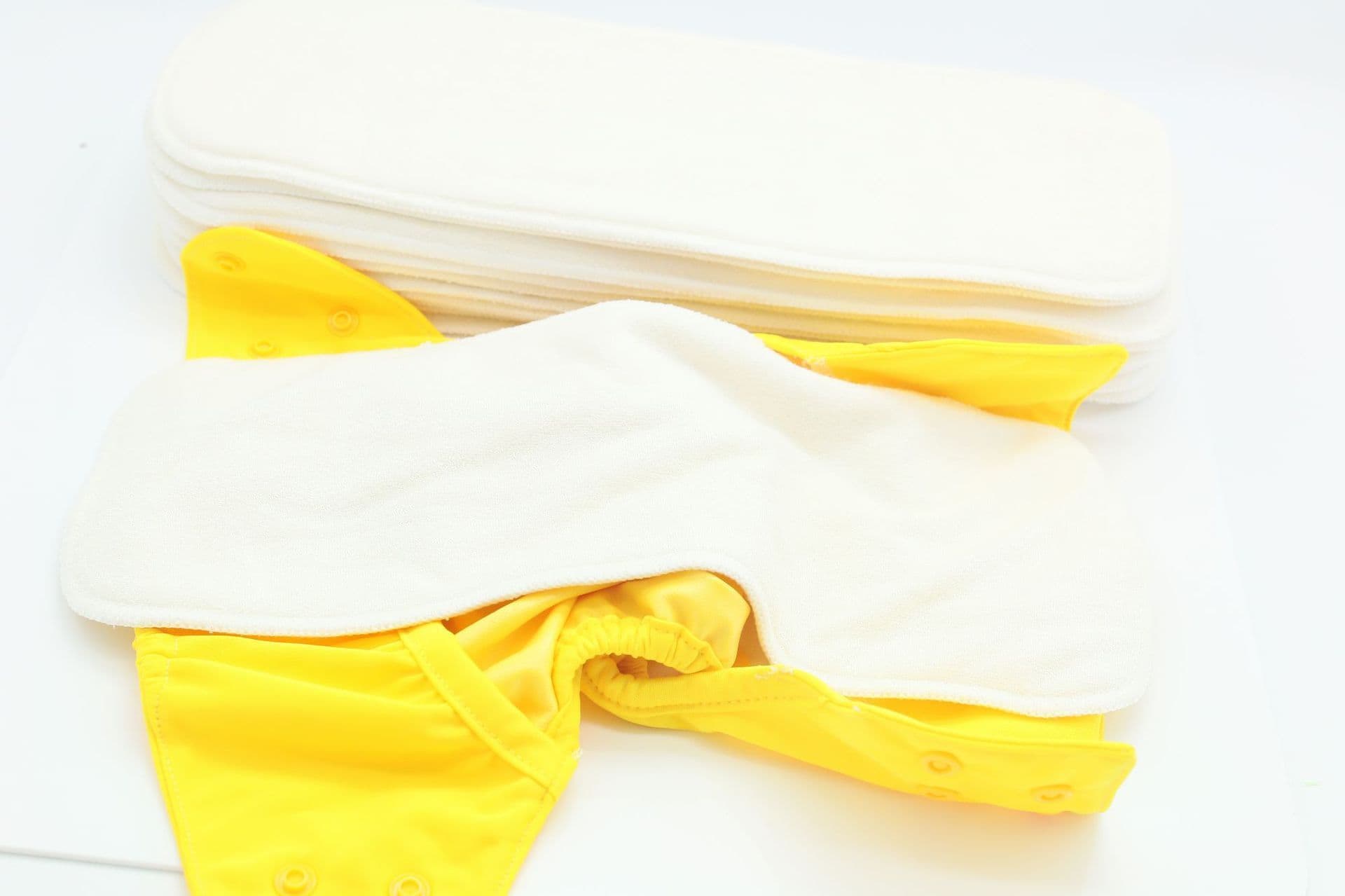 image-Baby Washable 4-layer Pure Bamboo Fiber Diapers Bamboo Terry Absorbent Diapers
