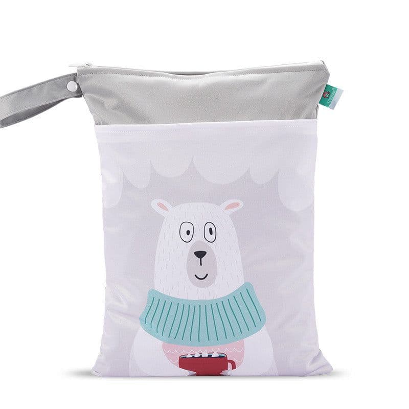 image-Elinfant Baby Diaper Storage Bag To Go Out Portable Diaper Bag Waterproof Clothes Clothes Diapers