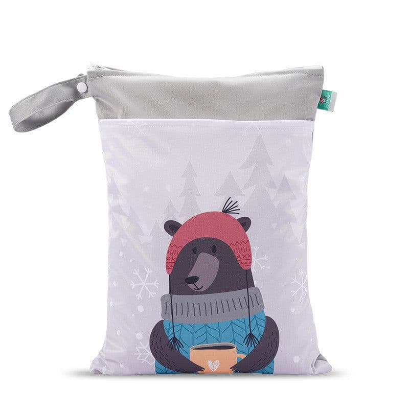 image-Elinfant Baby Diaper Storage Bag To Go Out Portable Diaper Bag Waterproof Clothes Clothes Diapers