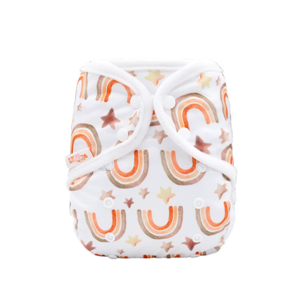 image-Rainbo&Iris Cute Fashion Cloth Diaper Cover With Rainbow Print Baby Gift Accessory