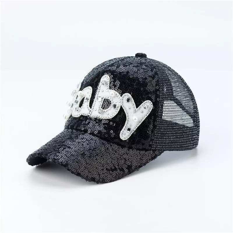 image-Men's And Women's Caps Men's Hats Sequins Sunscreen Baseball