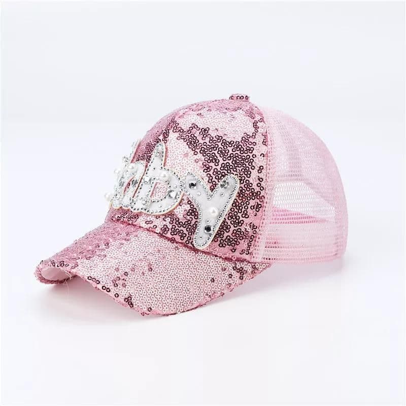image-Men's And Women's Caps Men's Hats Sequins Sunscreen Baseball