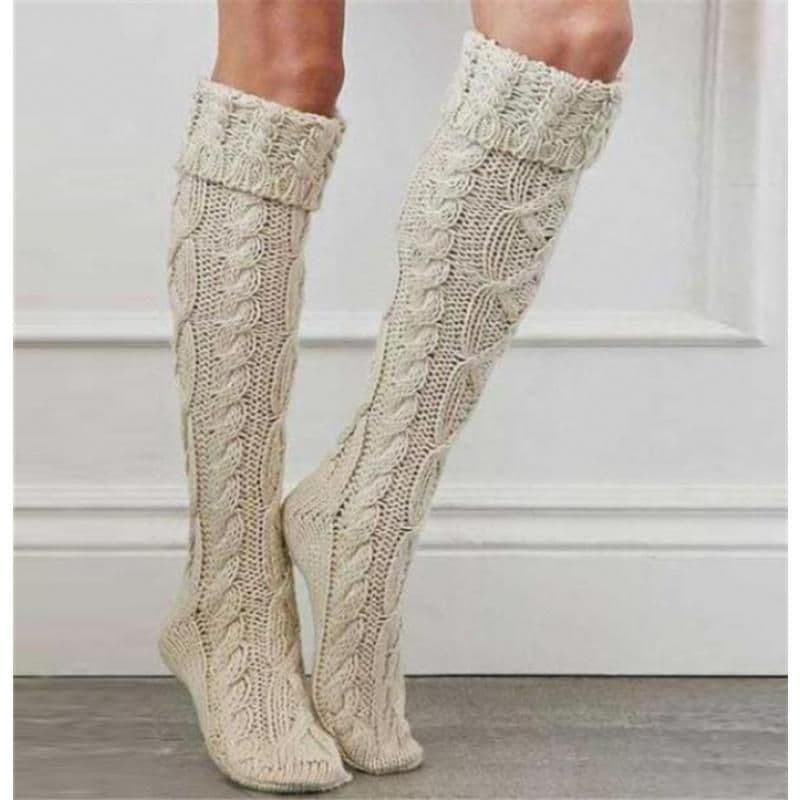 image-Stockings Wife Knitting Socks Female Socks Stockings