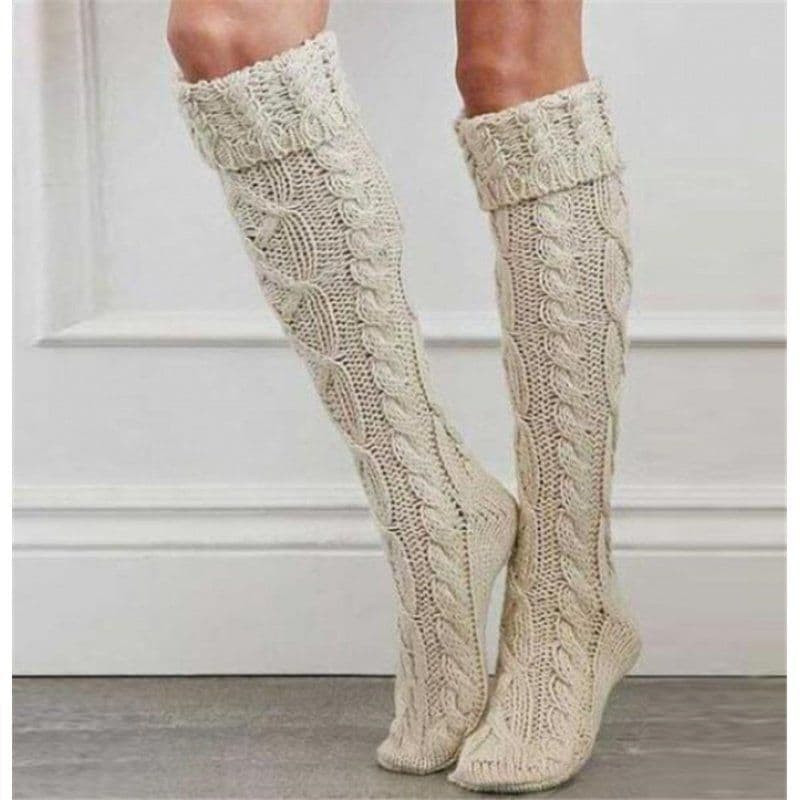 image-Stockings Wife Knitting Socks Female Socks Stockings