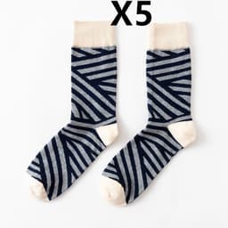image-Trendy Fashion Men's Socks Happy Personality Colorful Men's Socks