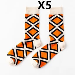 image-Trendy Fashion Men's Socks Happy Personality Colorful Men's Socks
