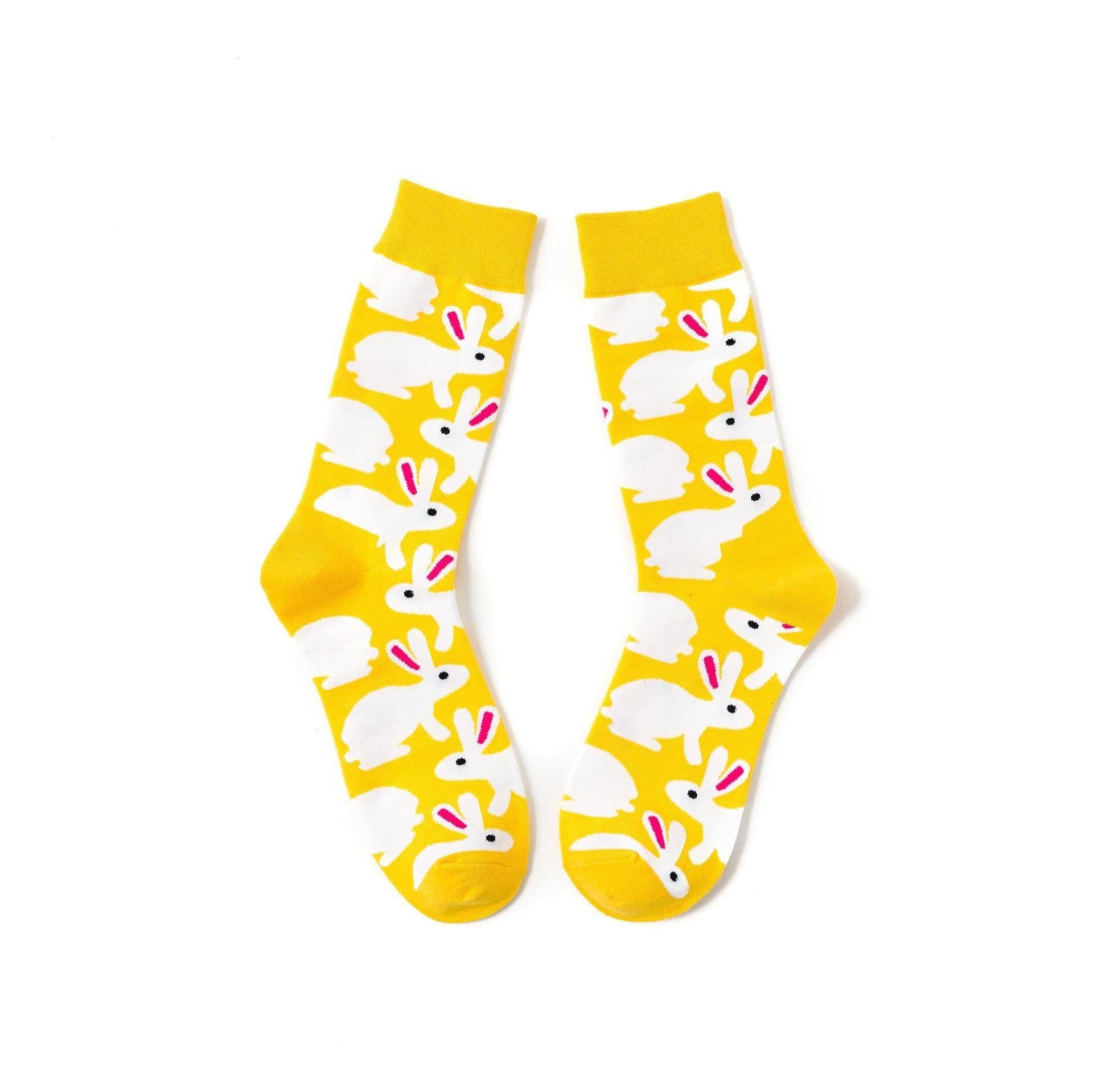 image-Trendy Fashion Men's Socks Happy Personality Colorful Men's Socks
