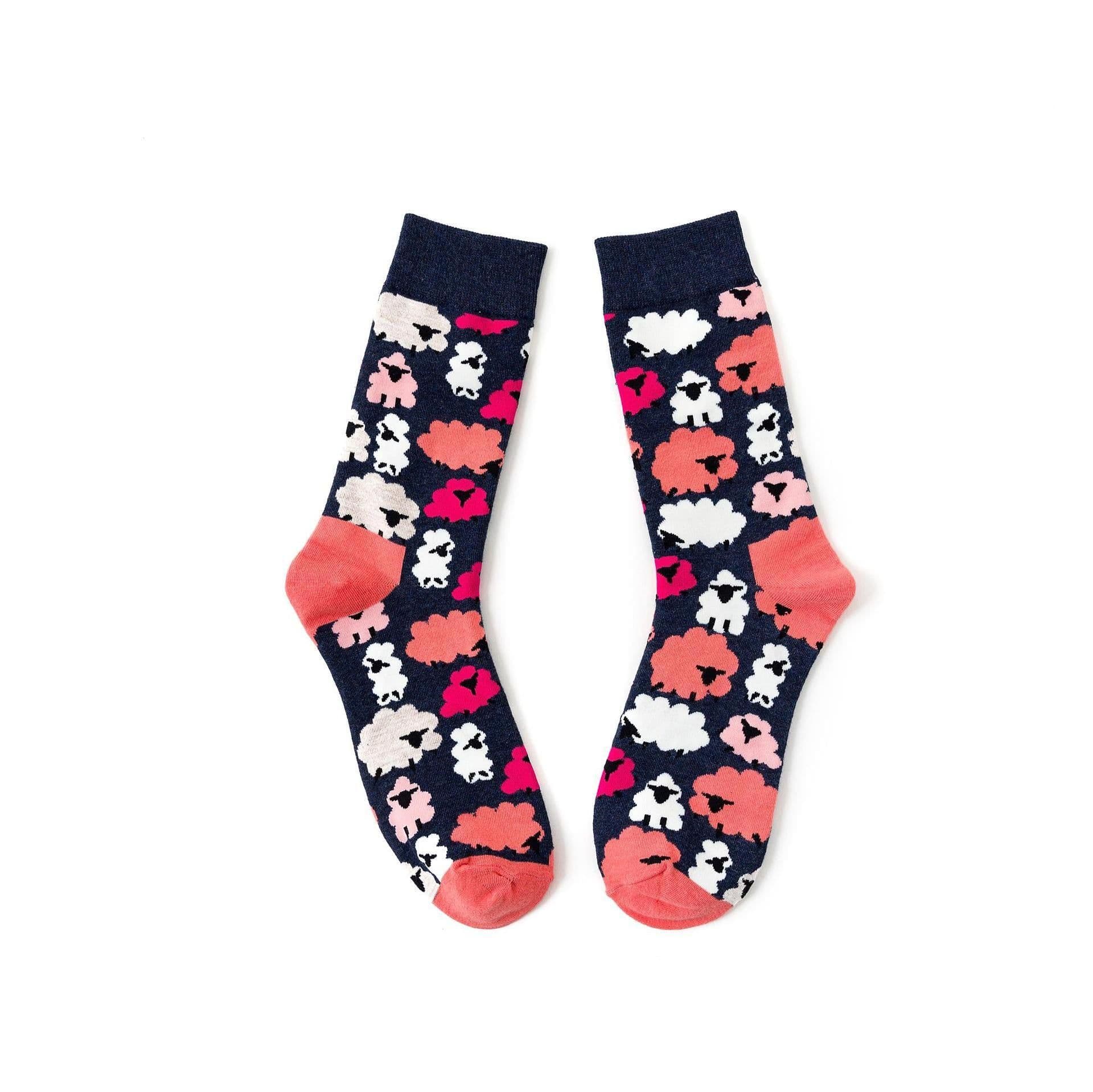 image-Trendy Fashion Men's Socks Happy Personality Colorful Men's Socks
